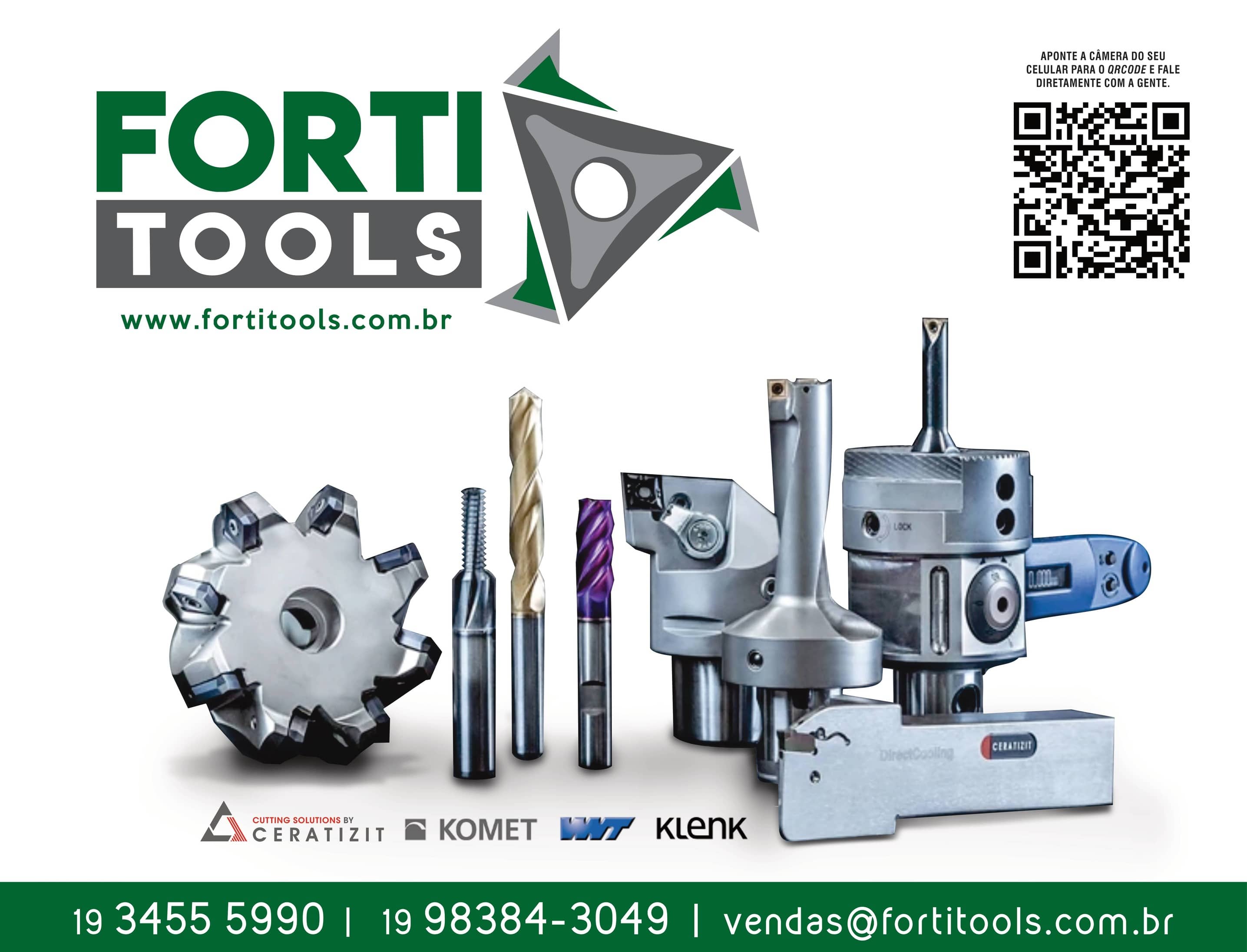 FortiTools - Ferramentas de corte, fresas, brocas e soluções para usinagem industrial